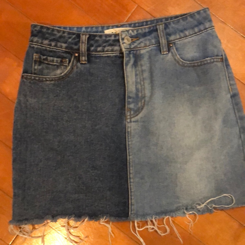 PacSun 2 Tone Denim Mini Skirt Size 25